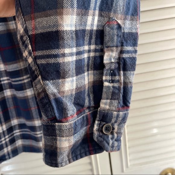 Jacks Button Up Flannel Shirt Size M - Picture 6 of 14